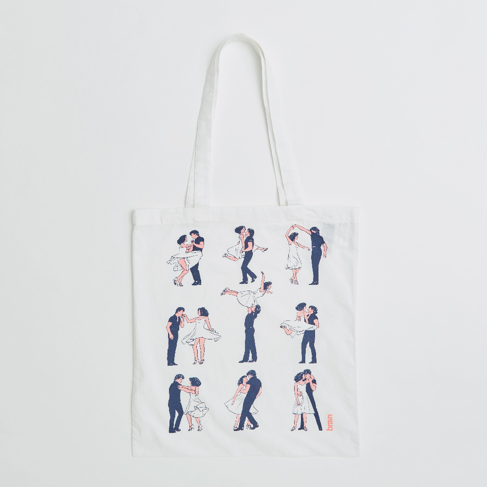 Bespoke 5oz Cotton Standard Tote Bag Dyed in White and Printed Both Side - Direct from Manufacturer