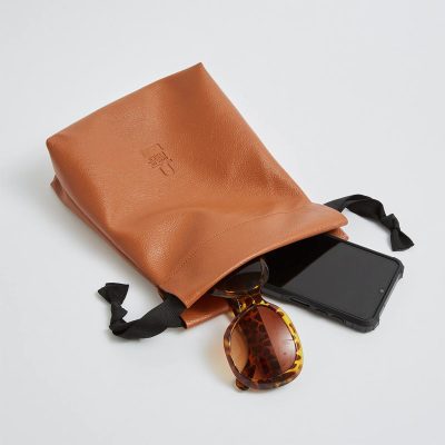 luxury drawstring bag in vegan leather for wholesale - Direct from Ethical bags Supplier