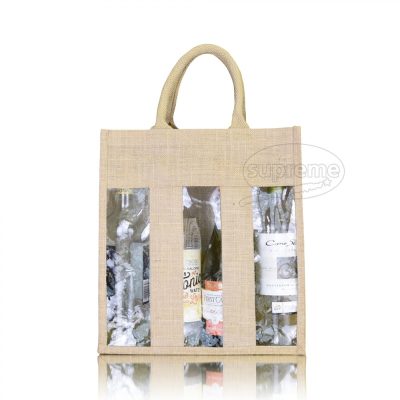 webbed rope three bottle bags