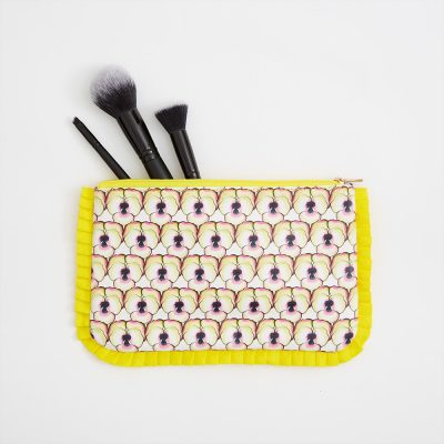 vegan leather flat beauty pouch bag from supreme creations