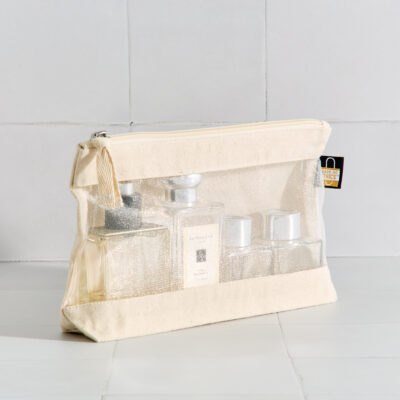 Canvas Pouch Bags with Mesh Window for Brands